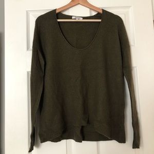 Madewell green sweater